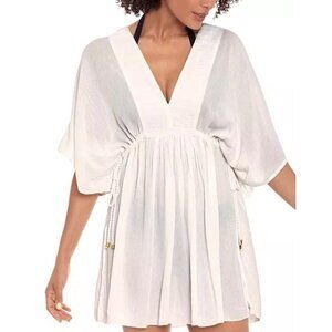 LAUREN by Ralph Lauren Crushed Tunic Cover-Up Dress. Size XL.